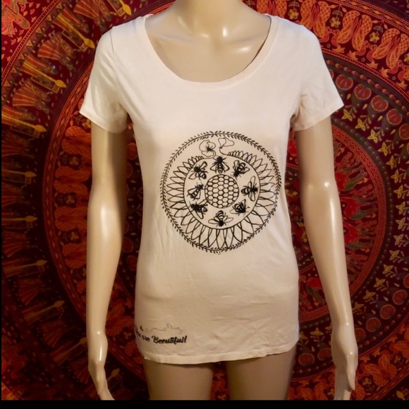 Concentric Clothing You Are Beeutiful Honey Bee Fitted Tee Small - Picture 6 of 6